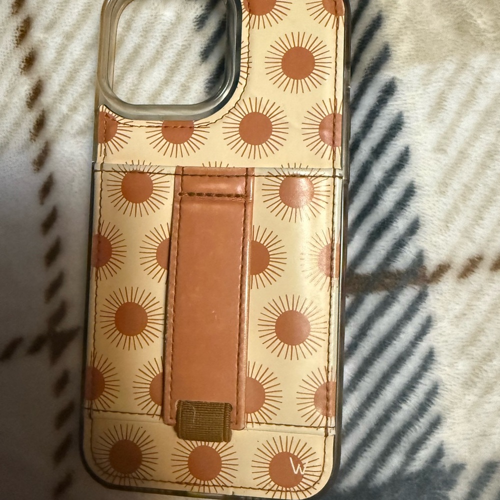 Wallis Sunburst Design Phone Case - Cream and Brown 

For iPhone 13 Pro Max